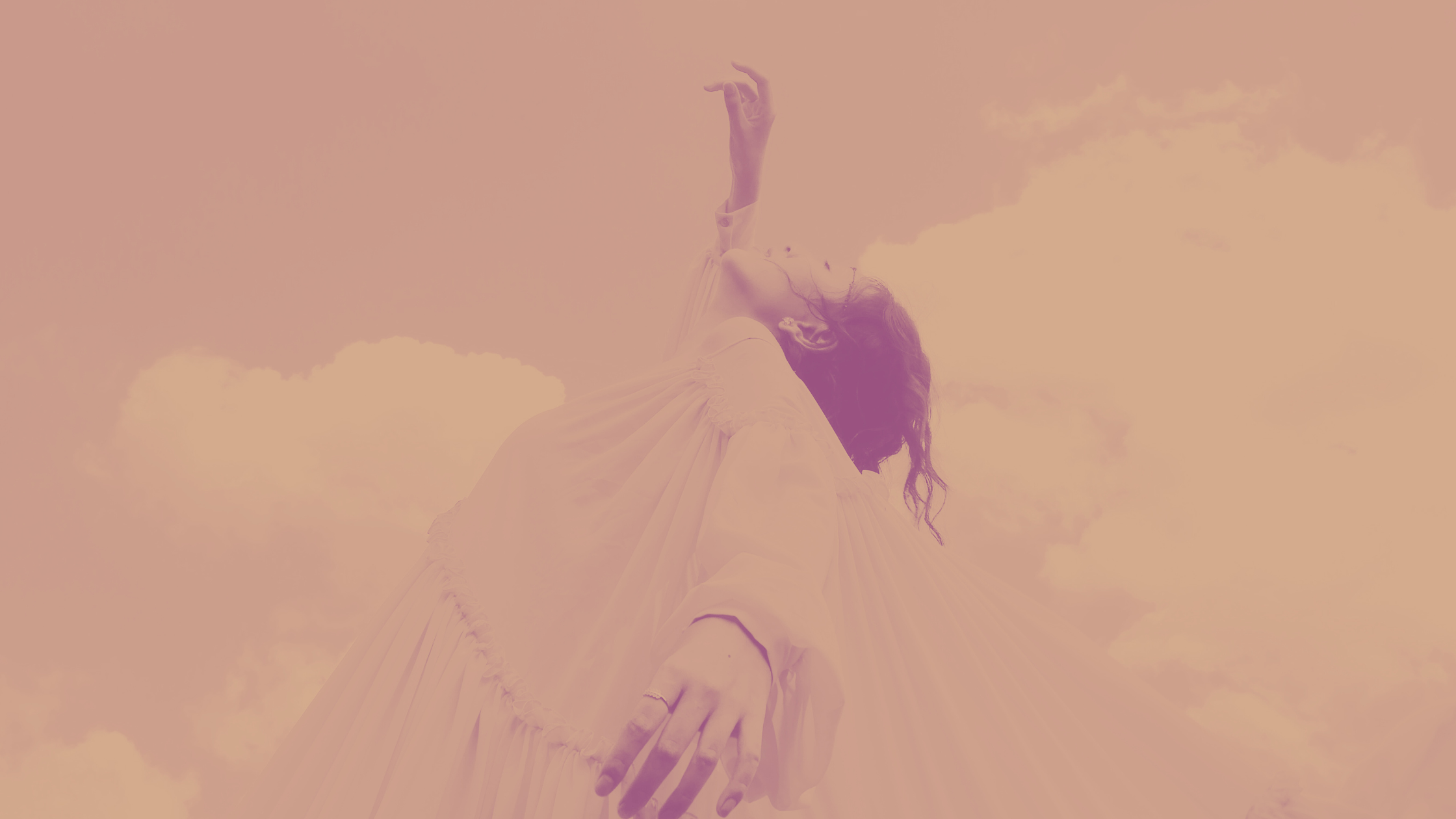 Woman dancing in sustainable garment